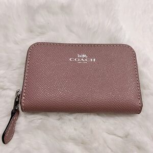 Coach mini leather card holder